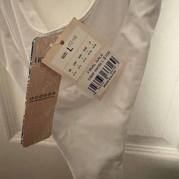 NWT House of CB Cape Verde One Piece White Bikini - Picture 3 of 6